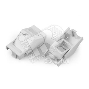 Вставка угловая 45x22.5 (аналог Mosaic) для 1 модуля формата Keystone Jack со шторками ROHS белая