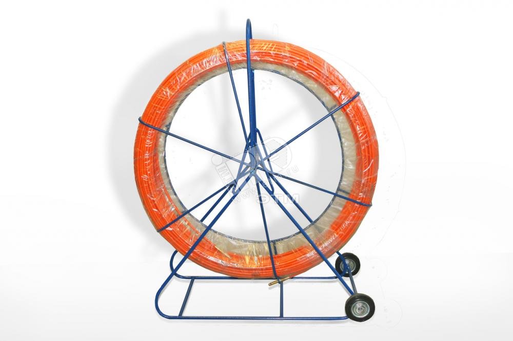 Устройство для затяжки кабеля УЗК в кабельной канализации диаметр прутка 11мм на тележке 150м