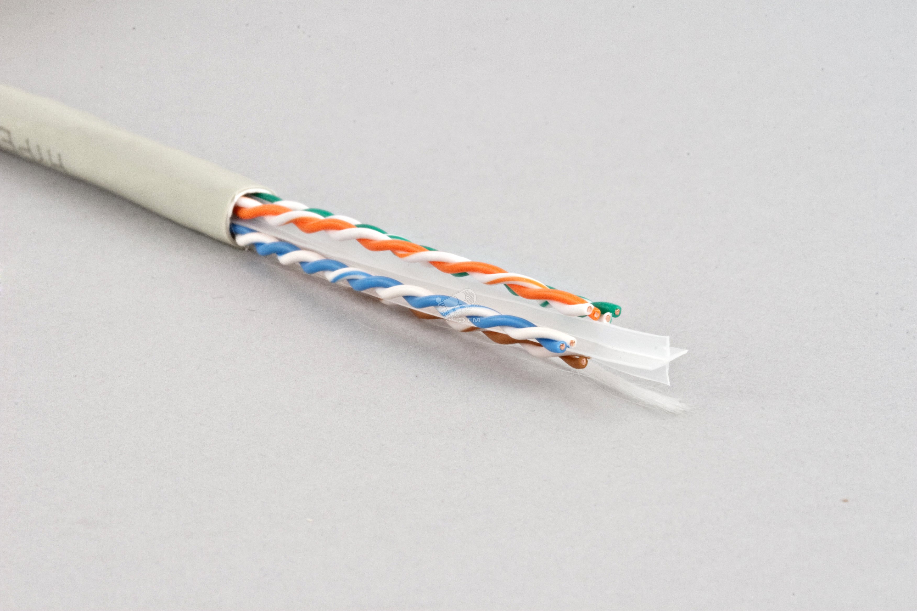 Витая пара UTP U/UTP категория 6 4 пары 23 AWG одножильный LSZH (305м) оранжевый