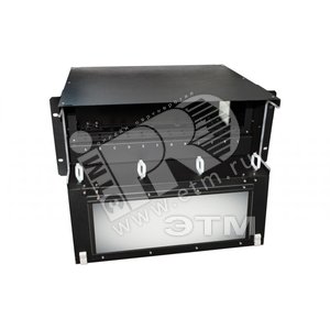 Патч-панель 19д. универсальная пустой корпус 4U фиксированная рама вертикальная 12 вертикальны* слотов