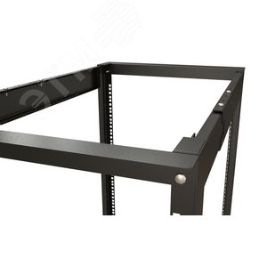 Cтойка открытая 19-дюймовая. 27U. высота 1401 мм двухрамная. ширина 550 мм глубина регулируется 600-850 мм цвет черный (RAL 9005)