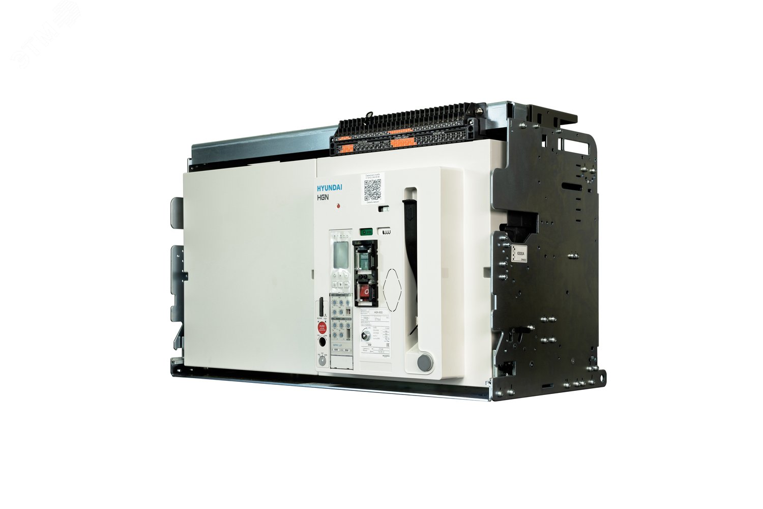 Воздушный автоматический выключатель (RUS) HGN63D 3B M2C2S2 54X BA EL (с корзиной, 3 пол., 6300А, 150kA,  AC380/415В, мот.прив.220В,реле защиты GPR-LP