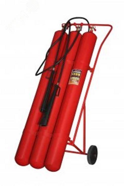 Огнетушитель углекислотный ОУ-55-ВСЕ-01 в разборе (эл./сварная труба)