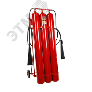 Огнетушитель углекислотный ОУ-55 ВСЕ-01 в сборе   (сварная труба)