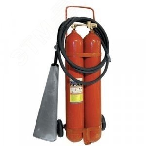Огнетушитель углекислотный ОУ-15 ВСЕ-01 в сборе (сварная труба) d=162