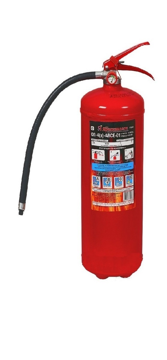 Огнетушитель порошковый ОП-4 (з) АВСЕ-01
