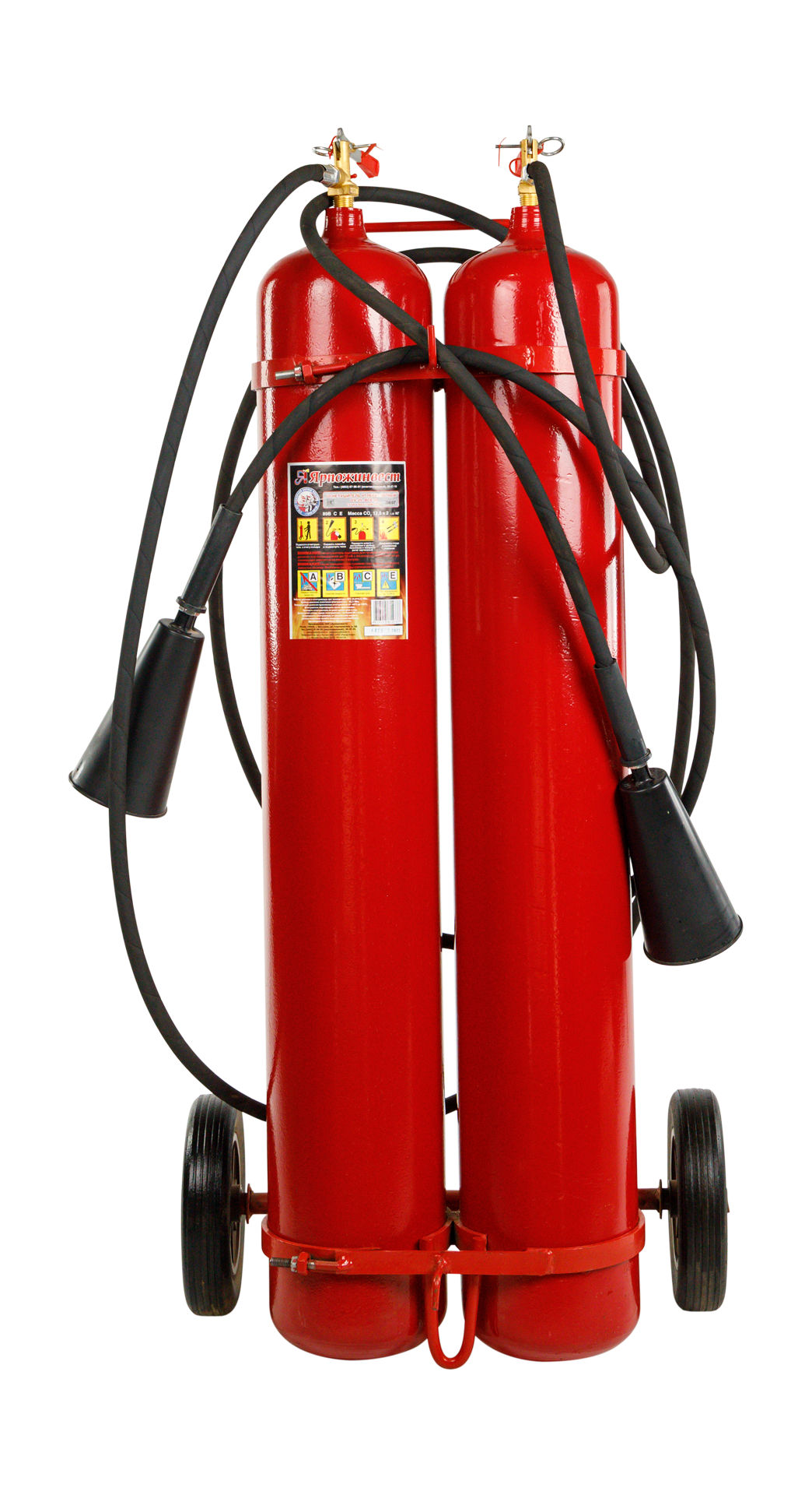 Огнетушитель углекислотный ОУ-25 ВСЕ-01 в разборе (сварная труба)
