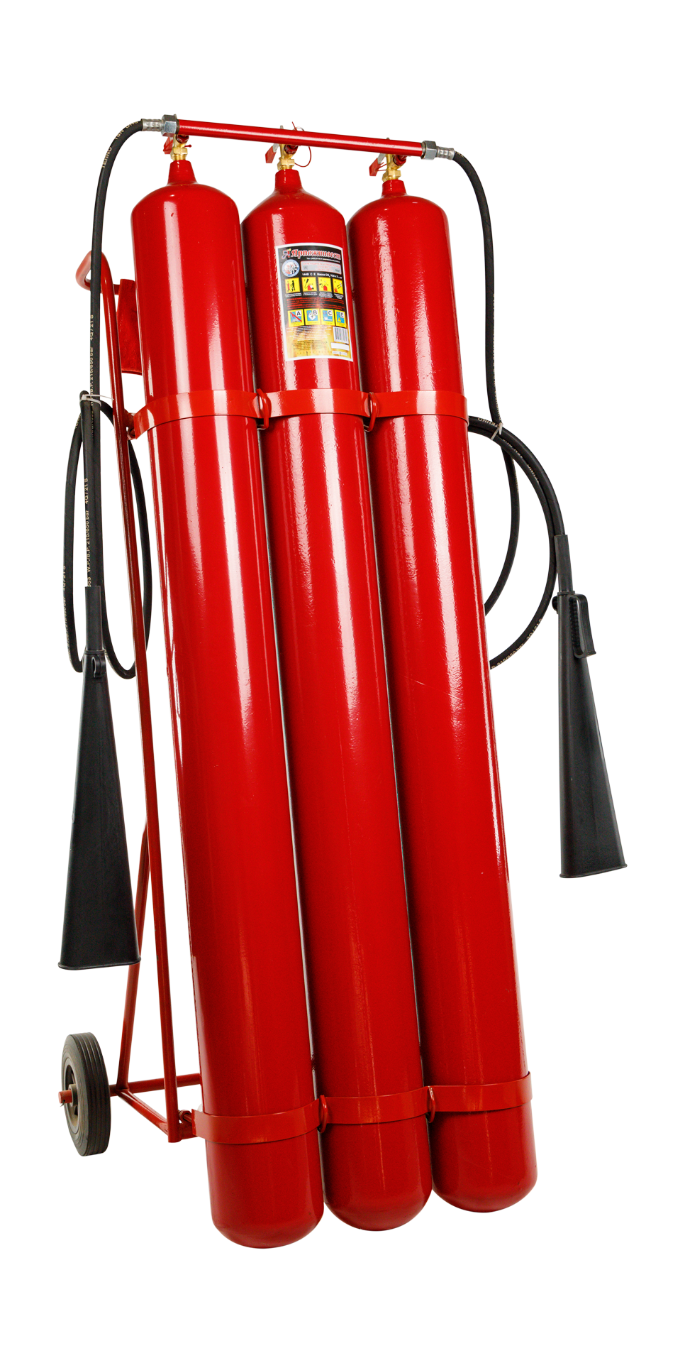 Огнетушитель углекислотный ОУ-50 ВСЕ-01 в сборе (сварная труба)