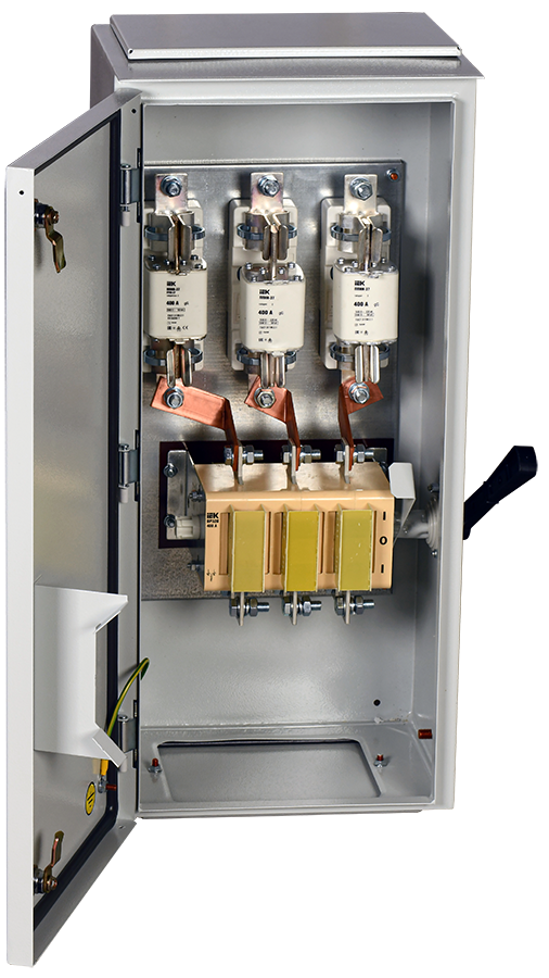 Ящик с рубильником и предохранителями ЯРП-400А (на два направления) У1 IP54 IEK
