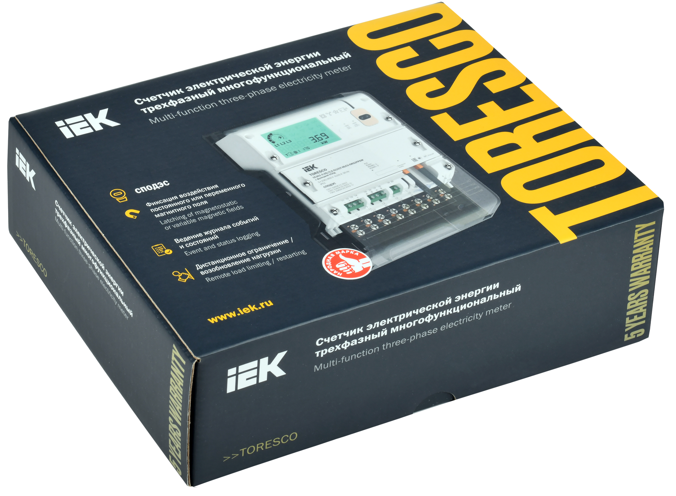 TORESCO Счетчик электрической энергии TE301 1/1-5(100)-NRLC-ORS2FP IEK