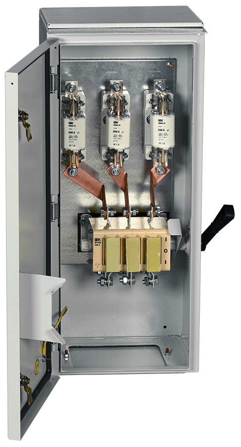 Ящик с рубильником и предохранителями ЯРП-250А (на два направления) У1 IP54 IEK