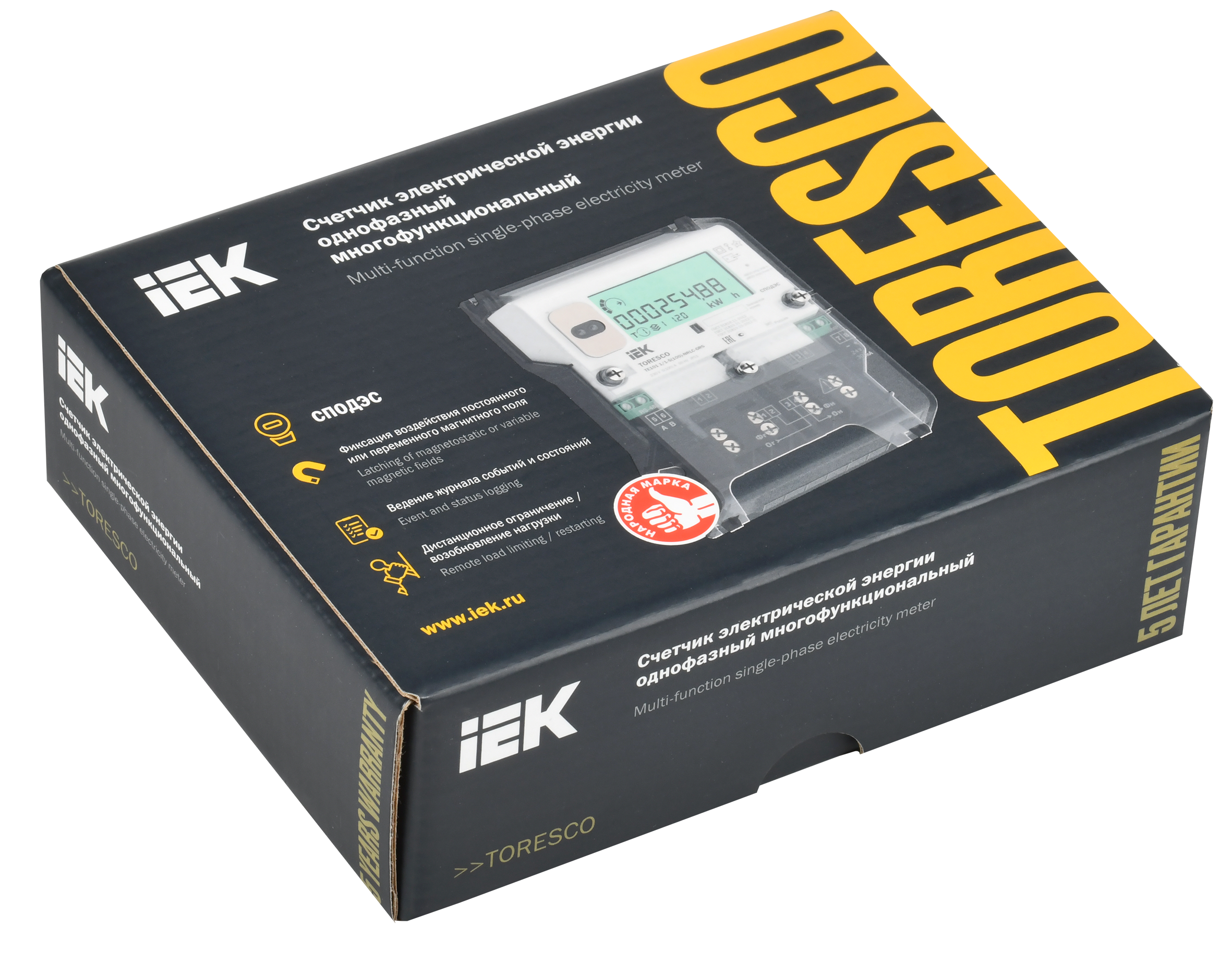 TORESCO Счетчик электрической энергии TE101 1/1-5(100)-NRLC-ORS IEK