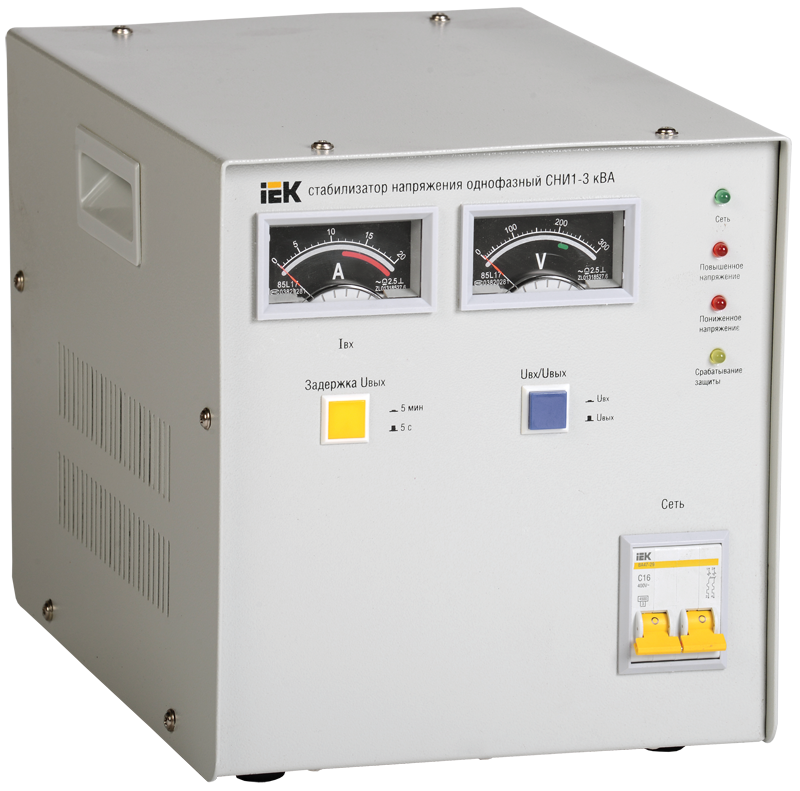 Стабилизатор напряжения однофазный СНИ1-3 кВА IEK