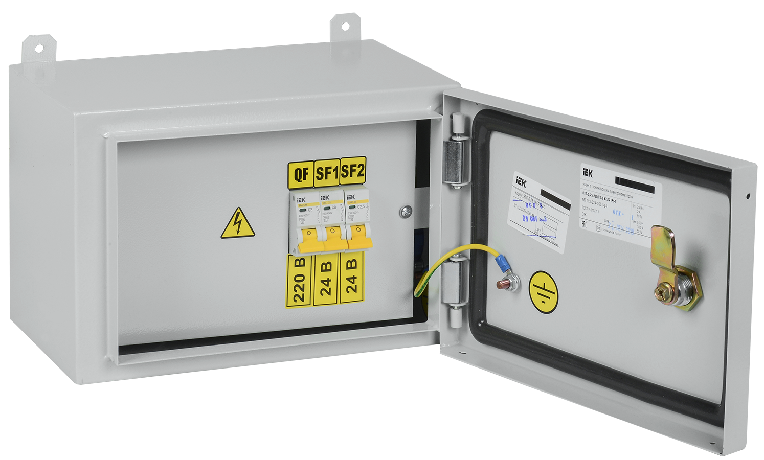 Ящик с понижающим трансформатором ЯТП-0,25 230/24-3 УХЛ2 IP54 IEK