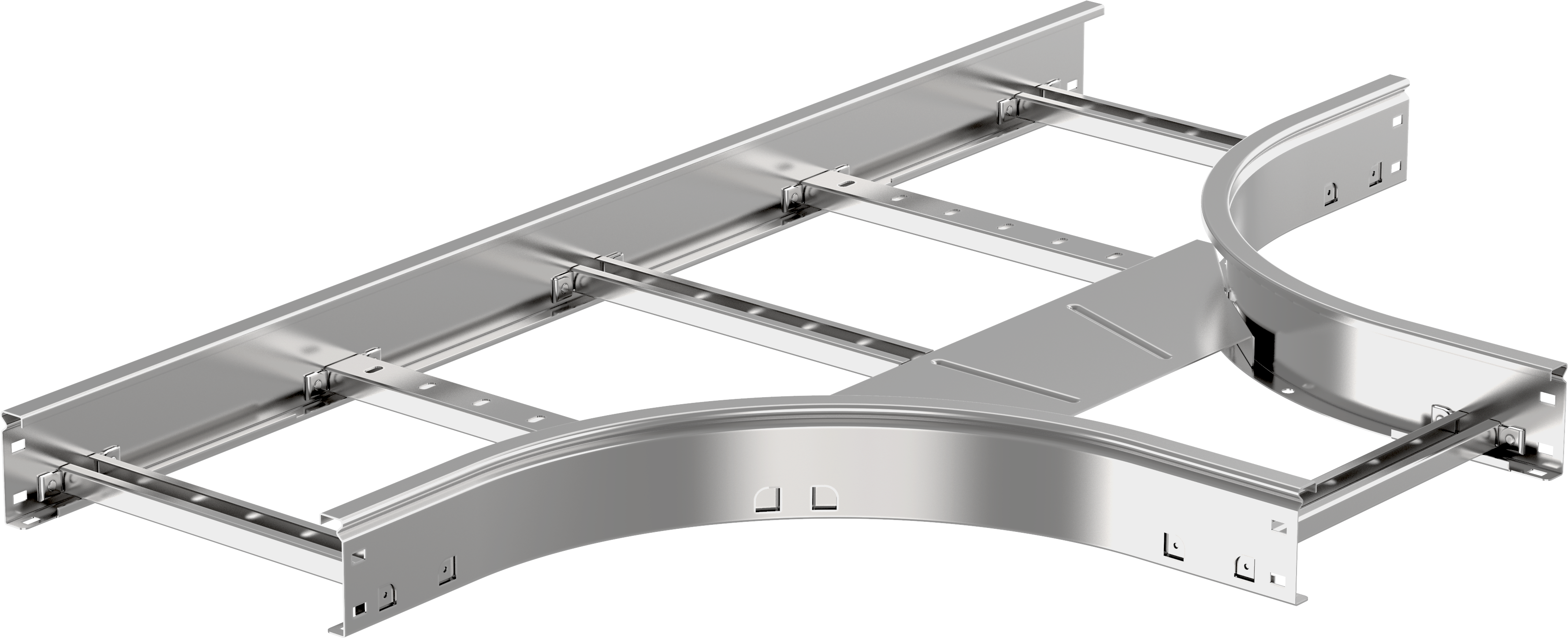 Разветвитель лестничный LESTA Т-образный 100х400мм R300 IEK