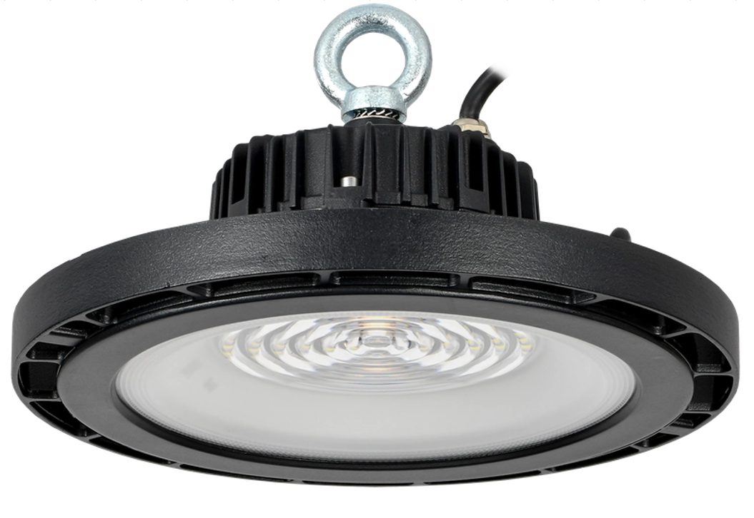 Высокопрочный алюминиевый рым-болт обеспечивает надежный подвес светильника.