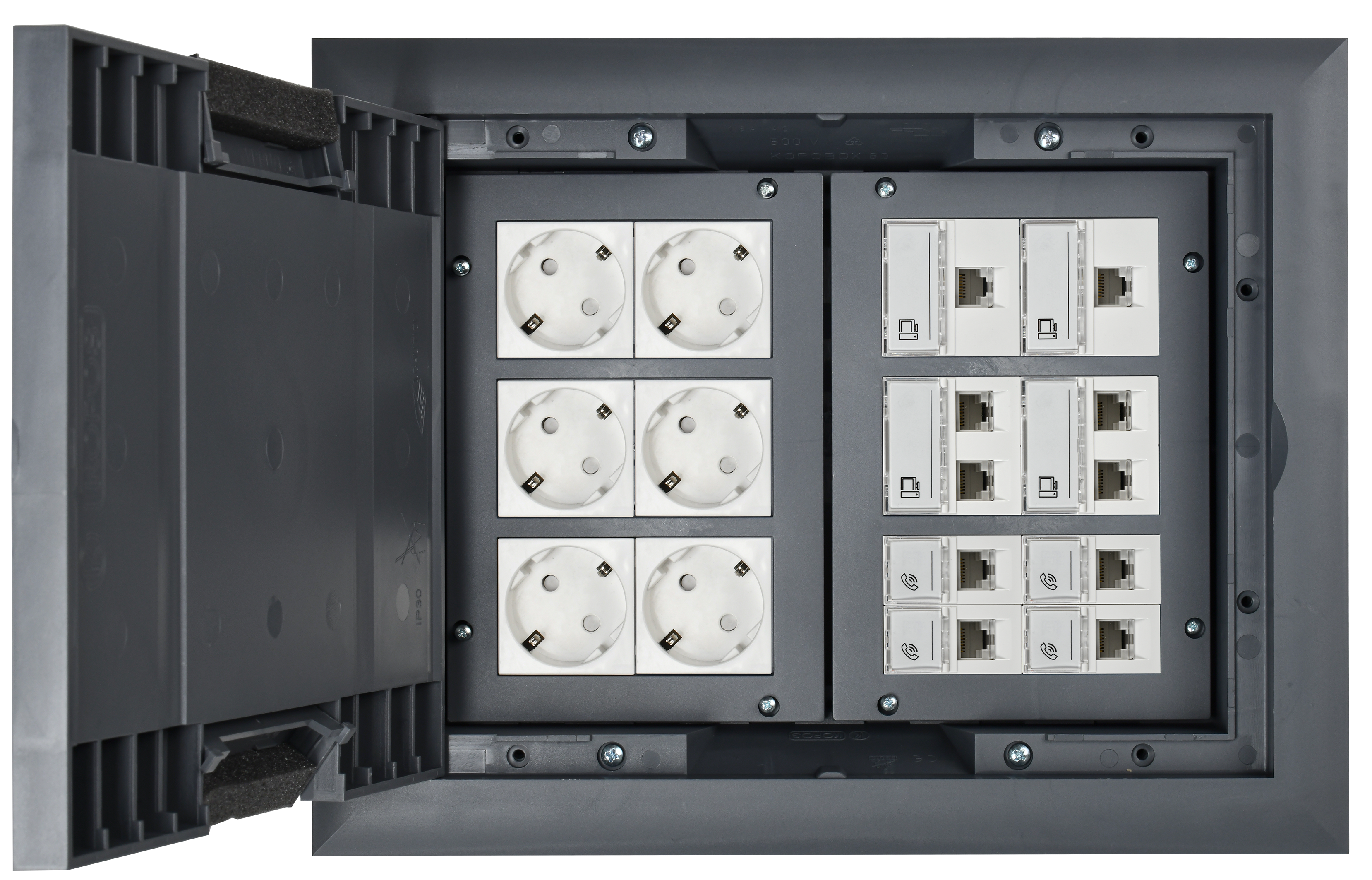 PRIMER Лючок напольный на 24 модуля ONFLOOR 24 IEK