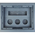 Установка ЭУИ на 6 и 8 модулей 45х45, либо 12 и 16 модулей 45х22,5.
Возможен монтаж ЭУИ 60х60, либо 