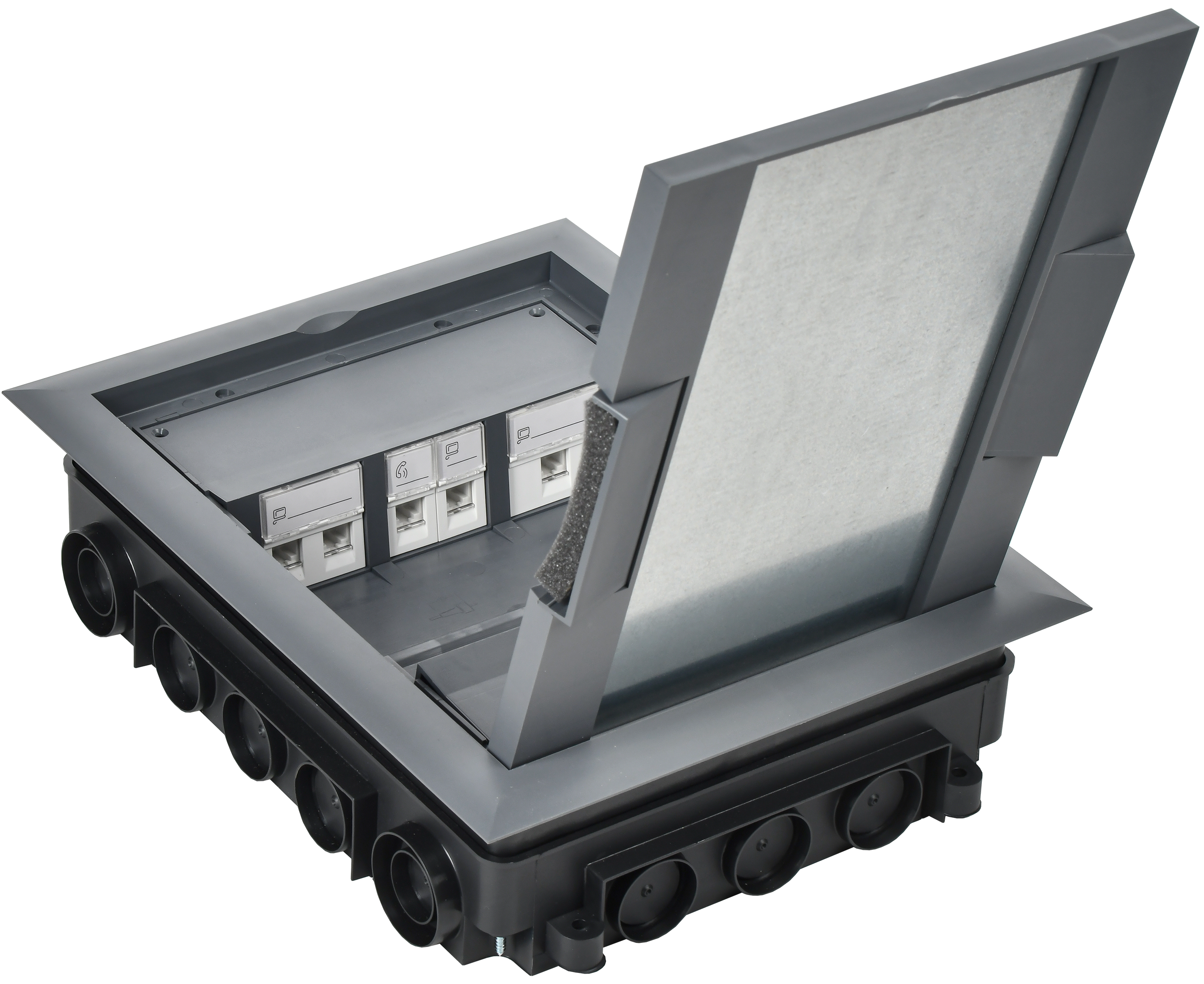 PRIMER Лючок напольный на 12 модулей ONFLOOR 12 IEK