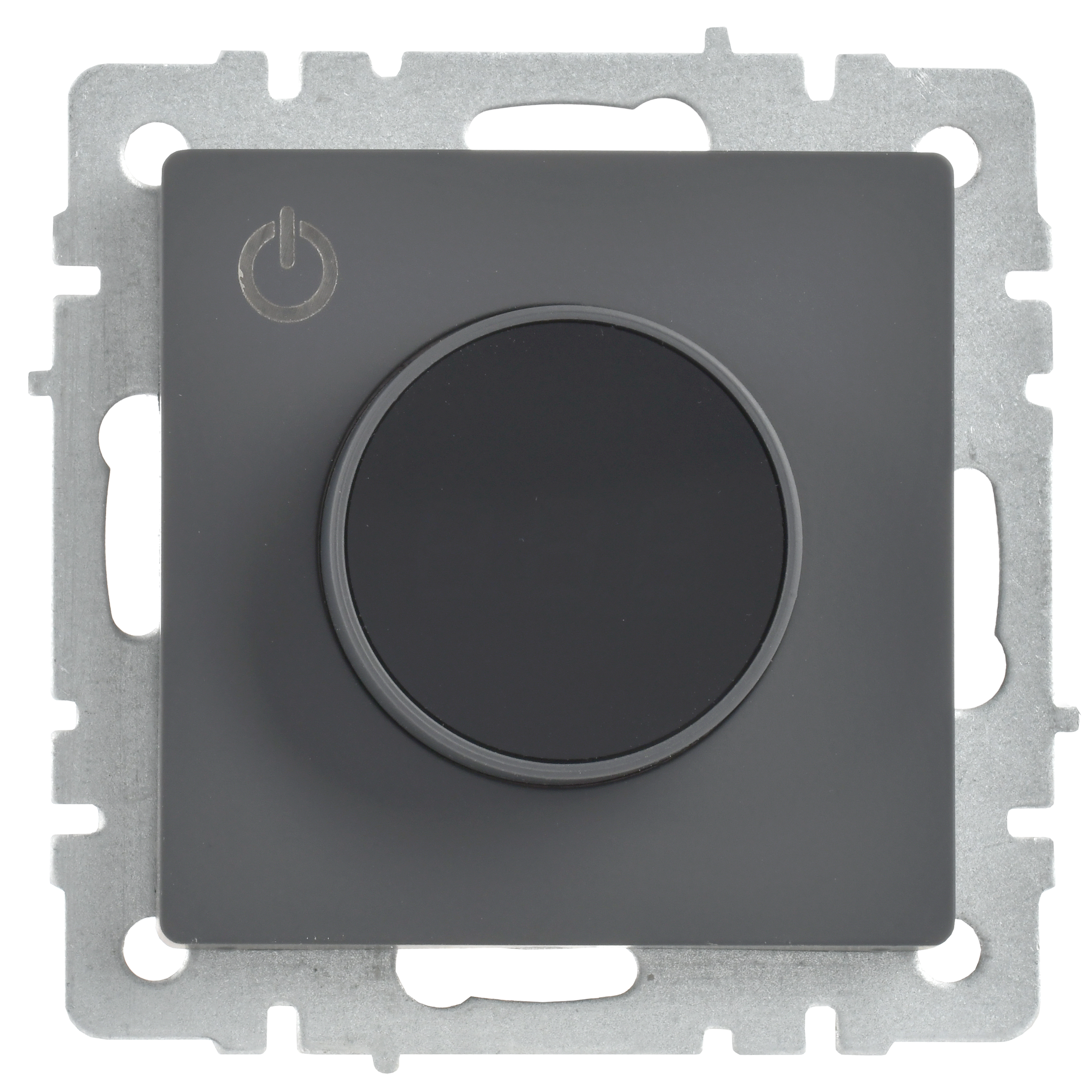 BRITE Термостат электронный с индикацией ТС10-1-БрГ графит IEK