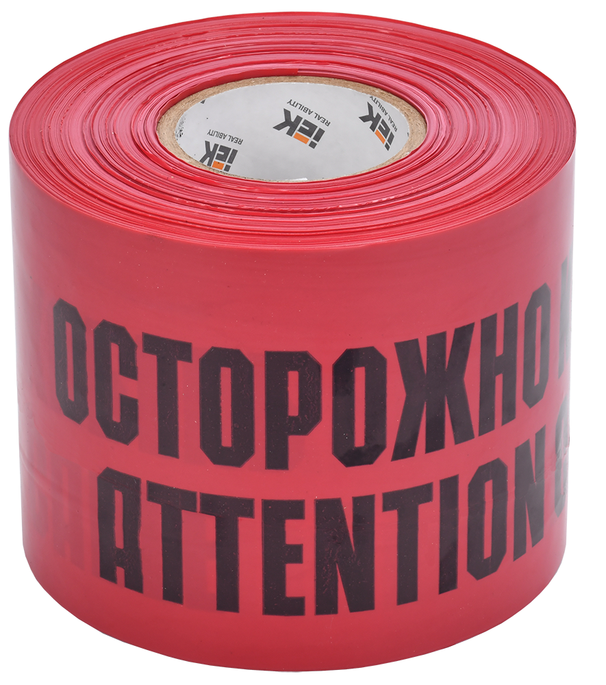 Лента сигнальная ЛСЭ-900 "Осторожно кабель" (900мм-200мкм) 100м IEK