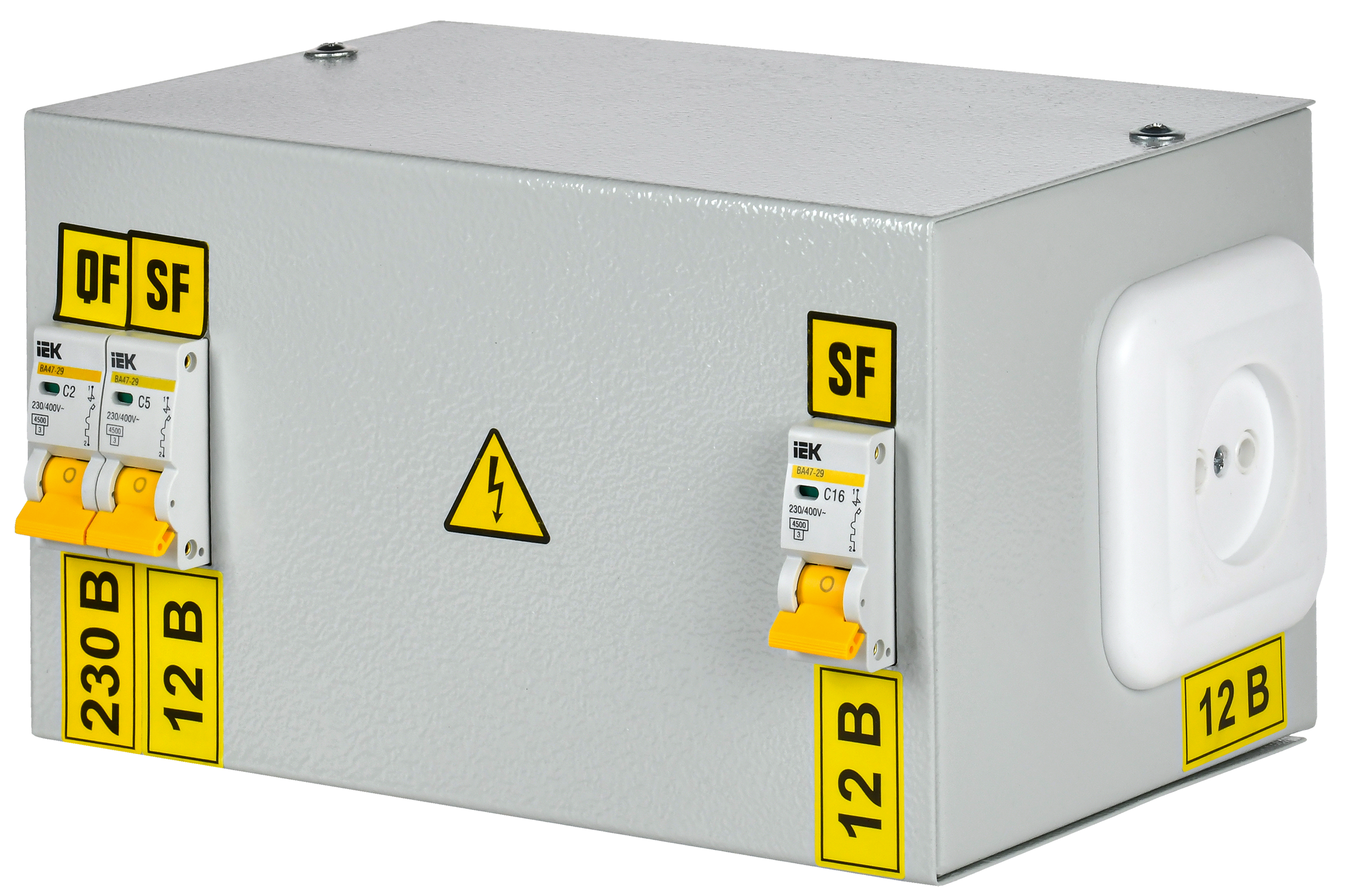 Ящик с понижающим трансформатором ЯТП-0,25 230/12-3 36 УХЛ4 IP30 IEK