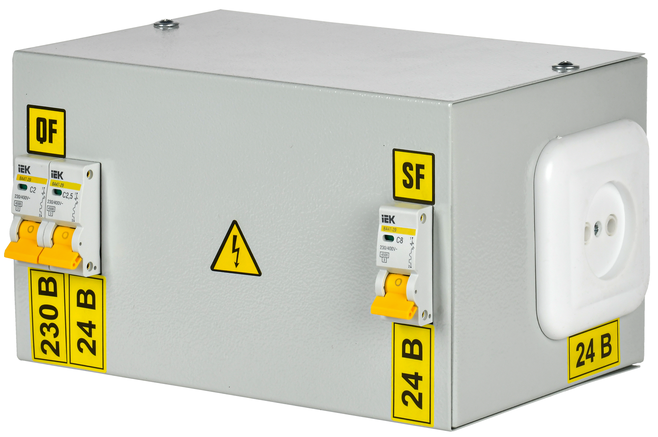 Ящик с понижающим трансформатором ЯТП-0,25 230/24-3 36 УХЛ4 IP30 IEK