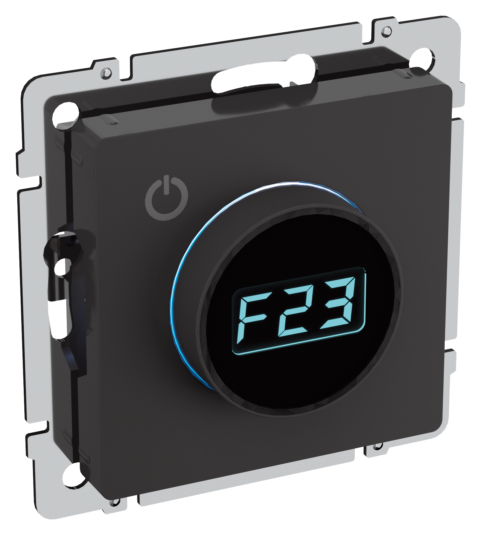 BRITE Термостат электронный с индикацией ТС10-1-БрЧ черный IEK