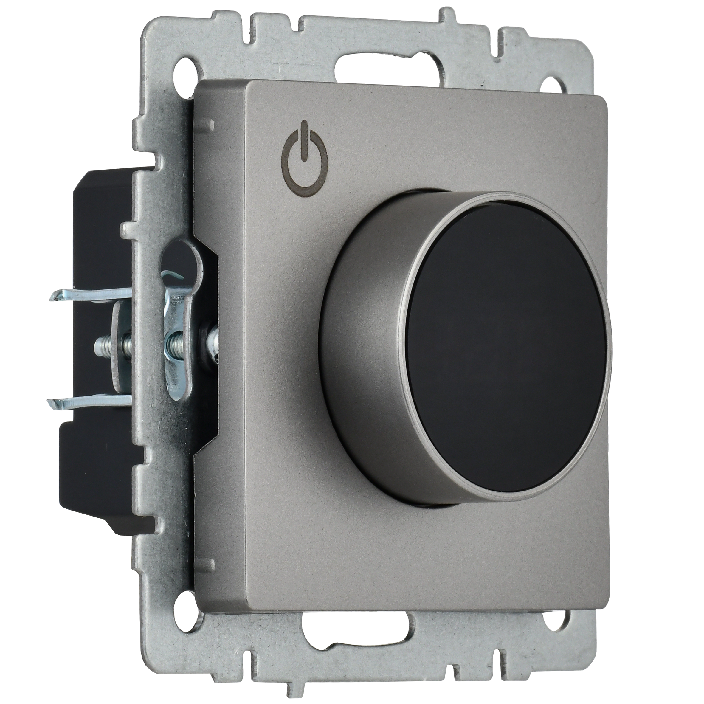 BRITE Термостат электронный с индикацией ТС10-1-БрС сталь IEK