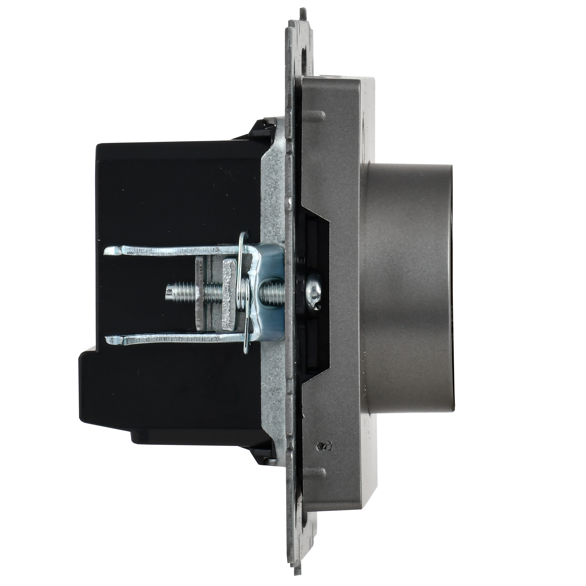 BRITE Термостат электронный с индикацией ТС10-1-БрС сталь IEK