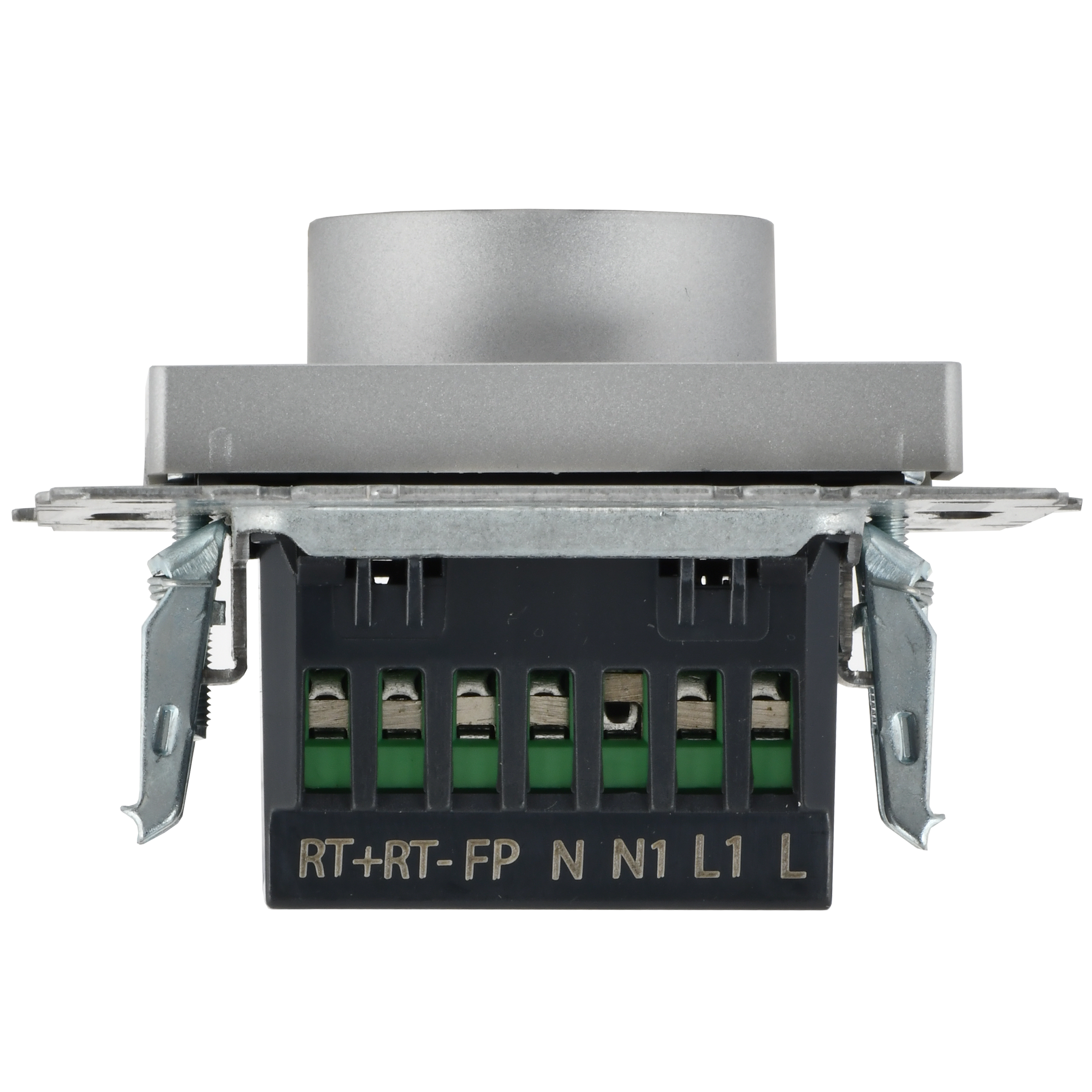 BRITE Термостат электронный с индикацией ТС10-1-БрА алюминий IEK