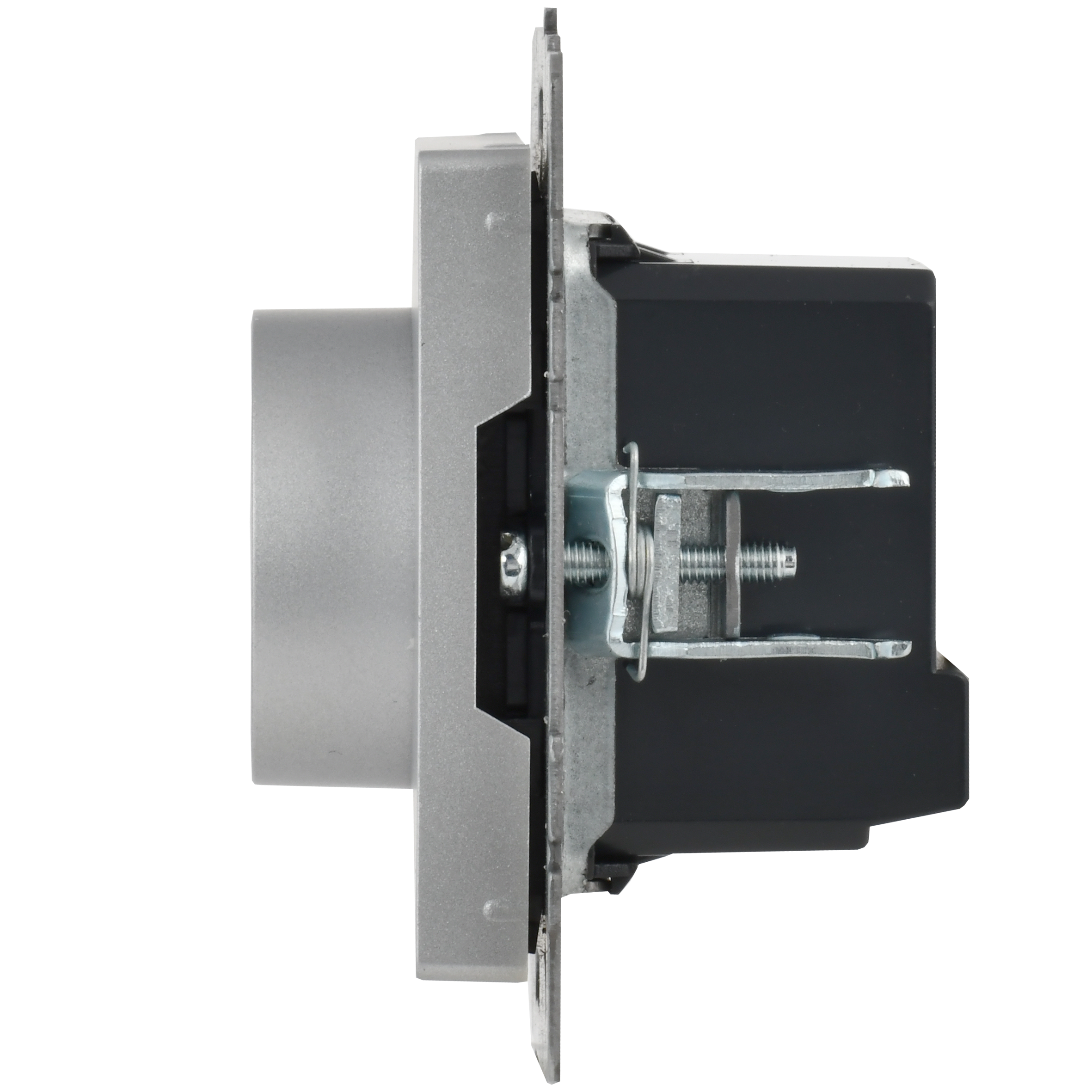 BRITE Термостат электронный с индикацией ТС10-1-БрА алюминий IEK