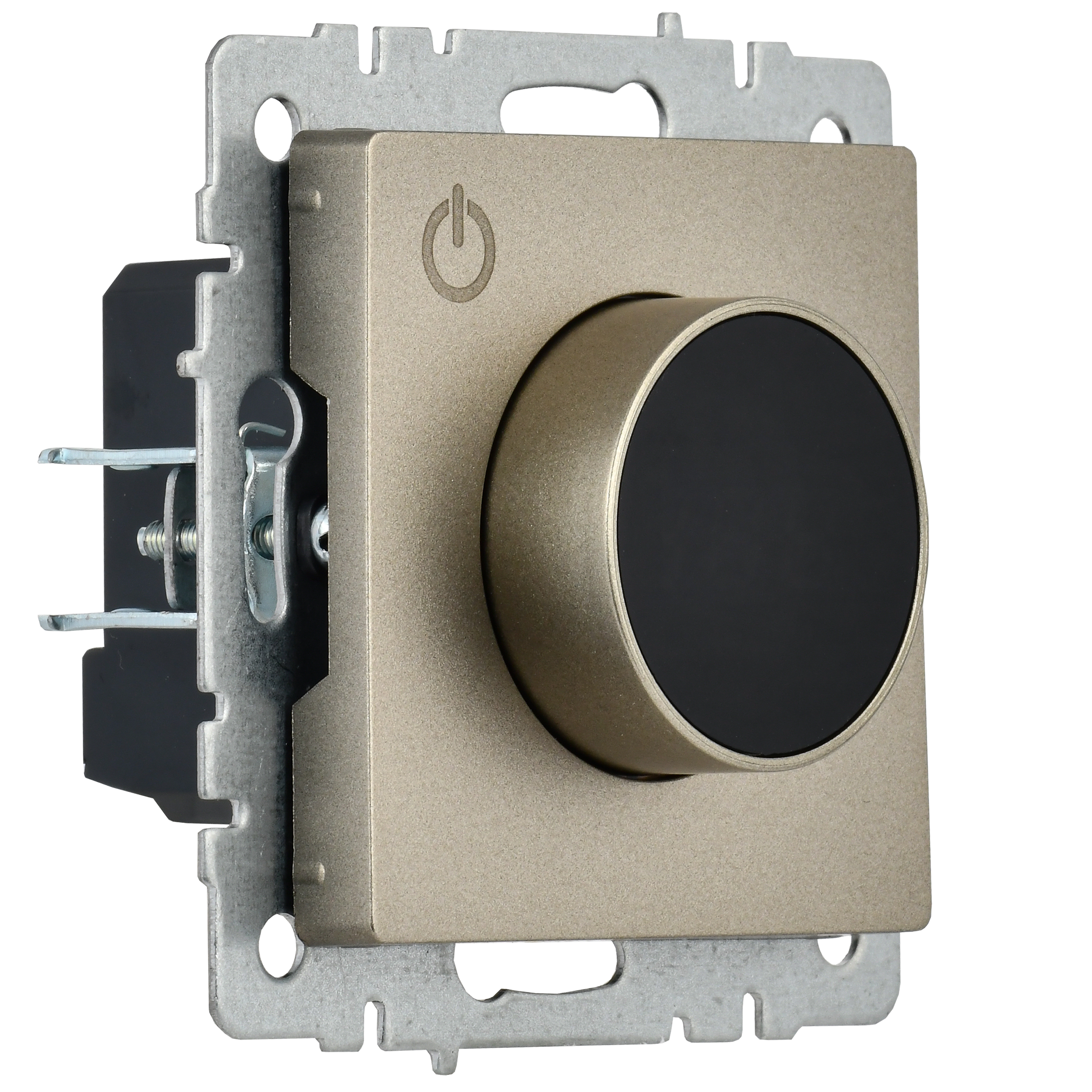 BRITE Термостат электронный с индикацией ТС10-1-БрШ шампань IEK