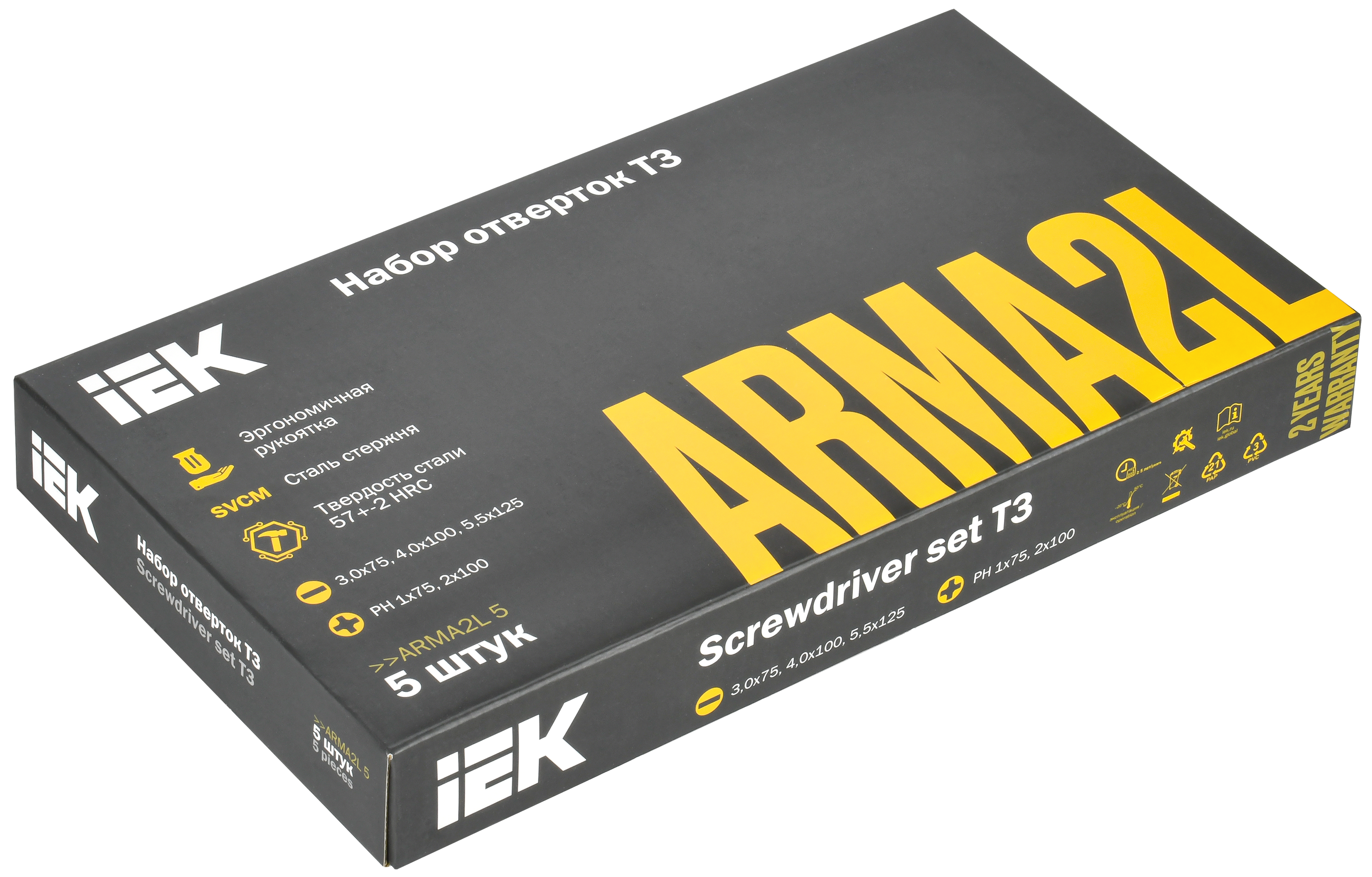 ARMA2L 5 Набор отверток Т3 5шт IEK