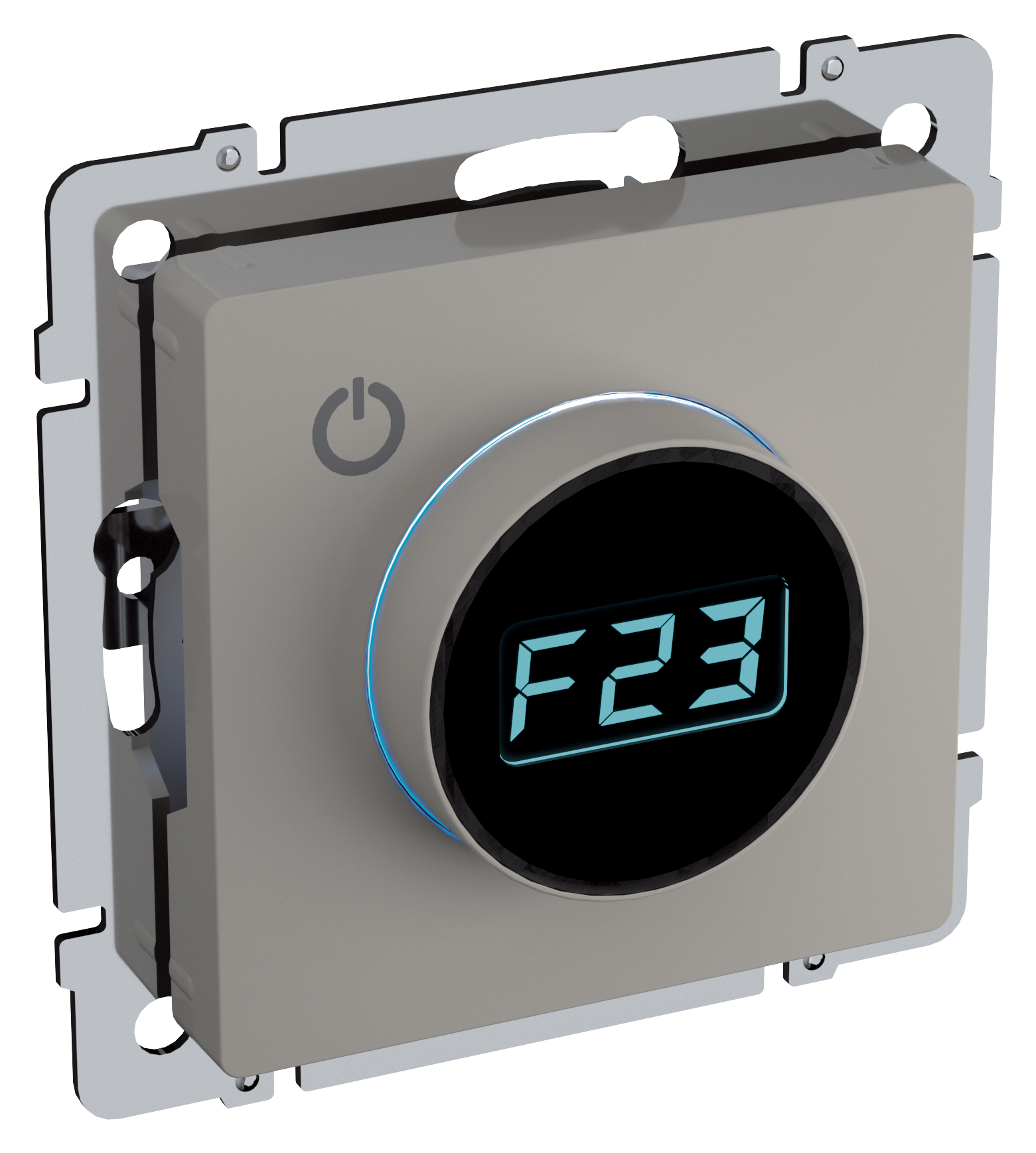 BRITE Термостат электронный с индикацией ТС10-1-БрКр бежевый IEK