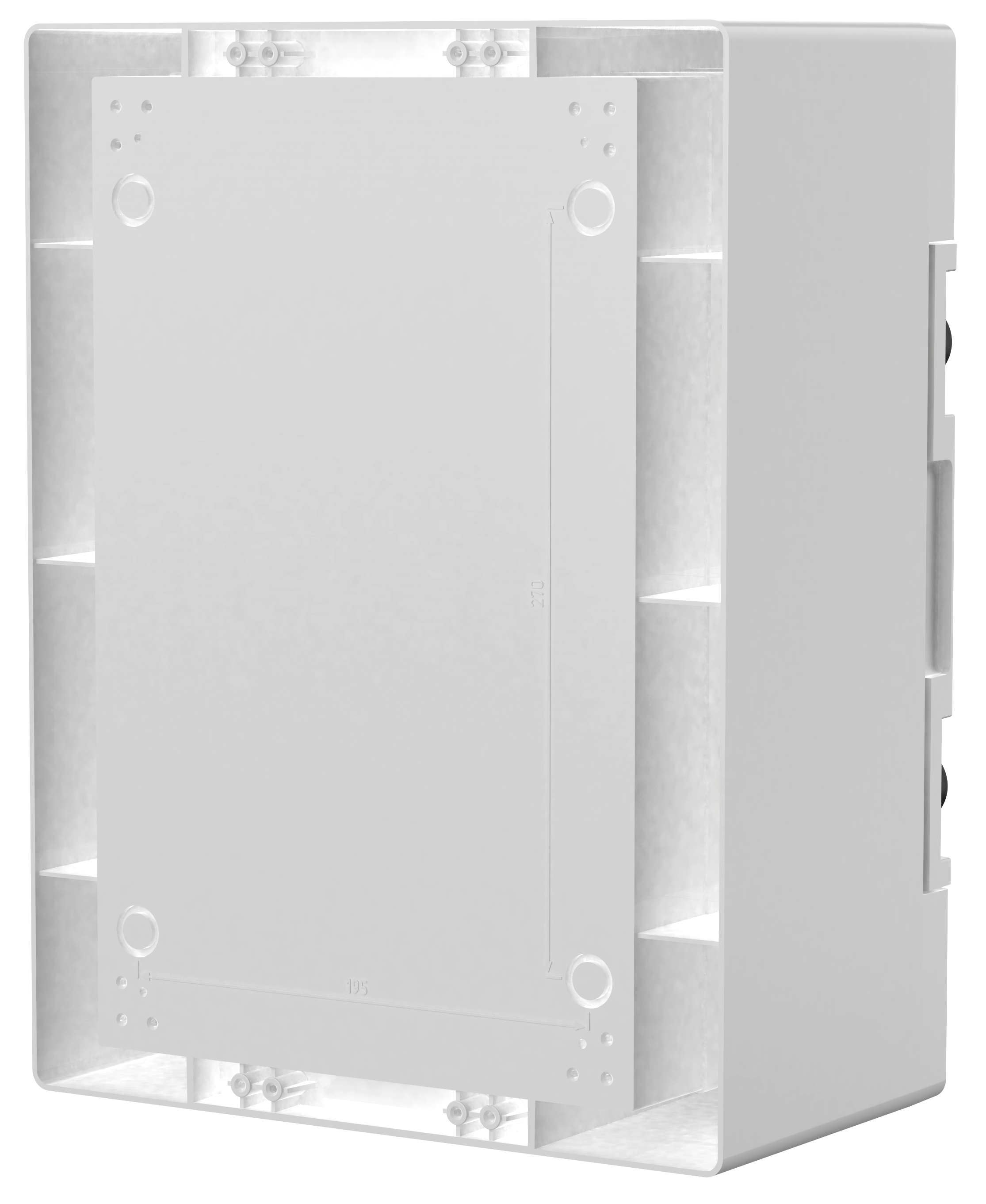 Ребра жесткости и усиленные пластиковые стенки делают корпус ударопрочным (IK10).