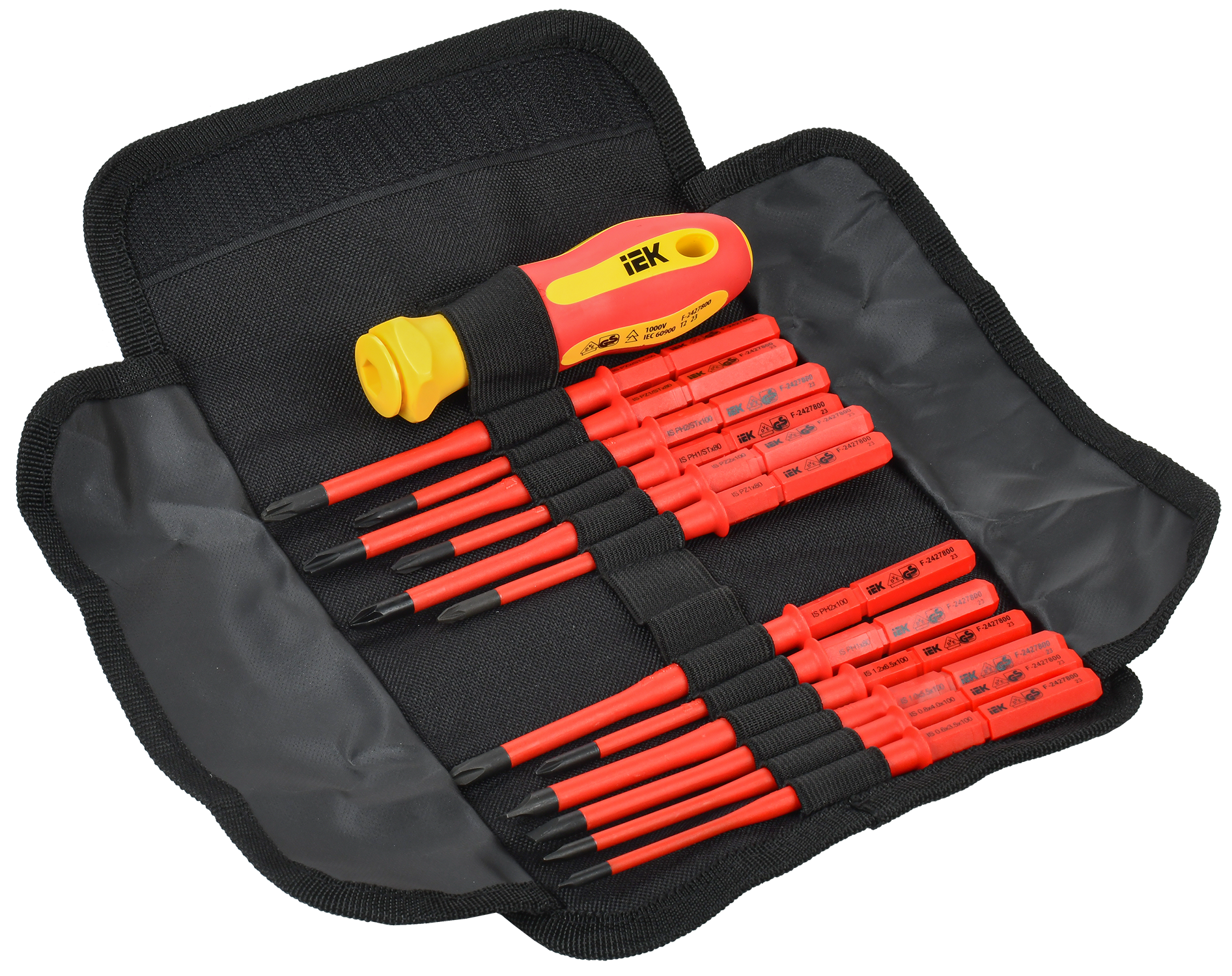 ARMA2L 5 Набор диэлектрической отвертки со сменными жалами SLIM Т2 13шт IEK