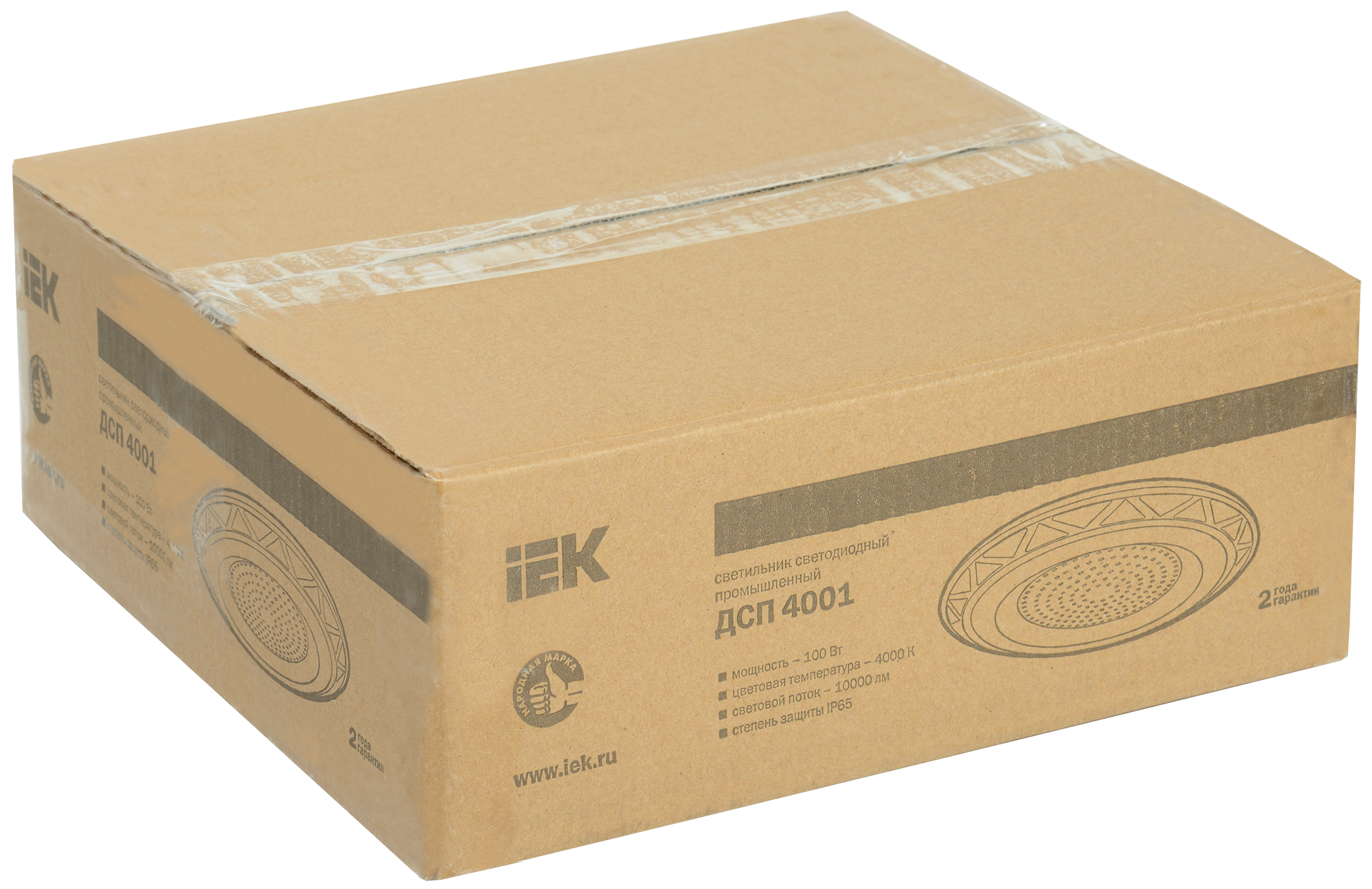 Светильник светодиодный ДСП 4001 100Вт 4000К IP65 алюминий IEK