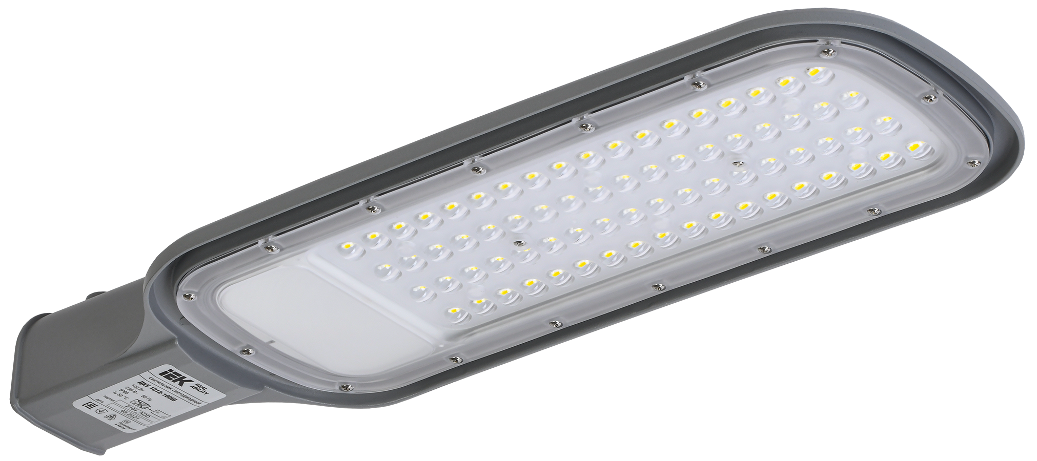 Светильник светодиодный консольный ДКУ 1012-100Ш 5000К IP65 серый IEK