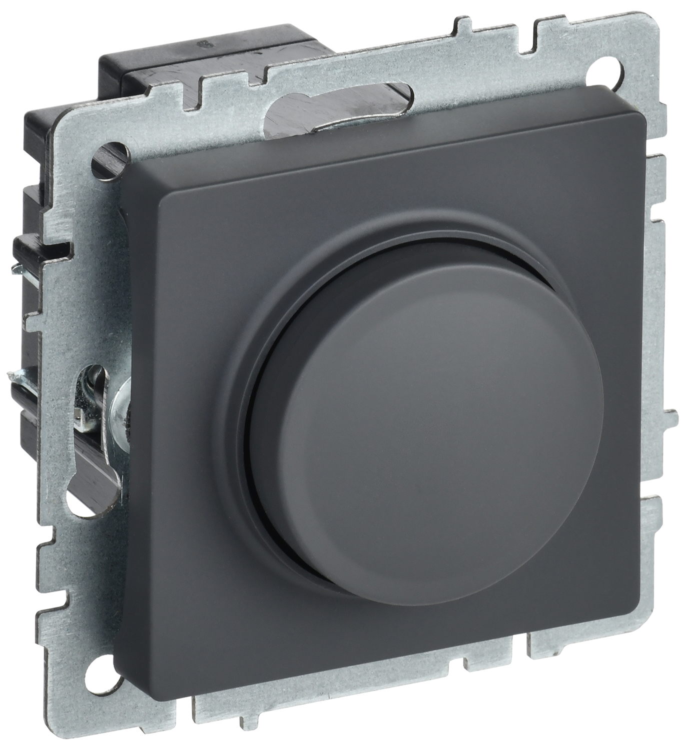 BRITE Светорегулятор поворотно-нажимной 600Вт СС10-1-0-БрГ графит IEK