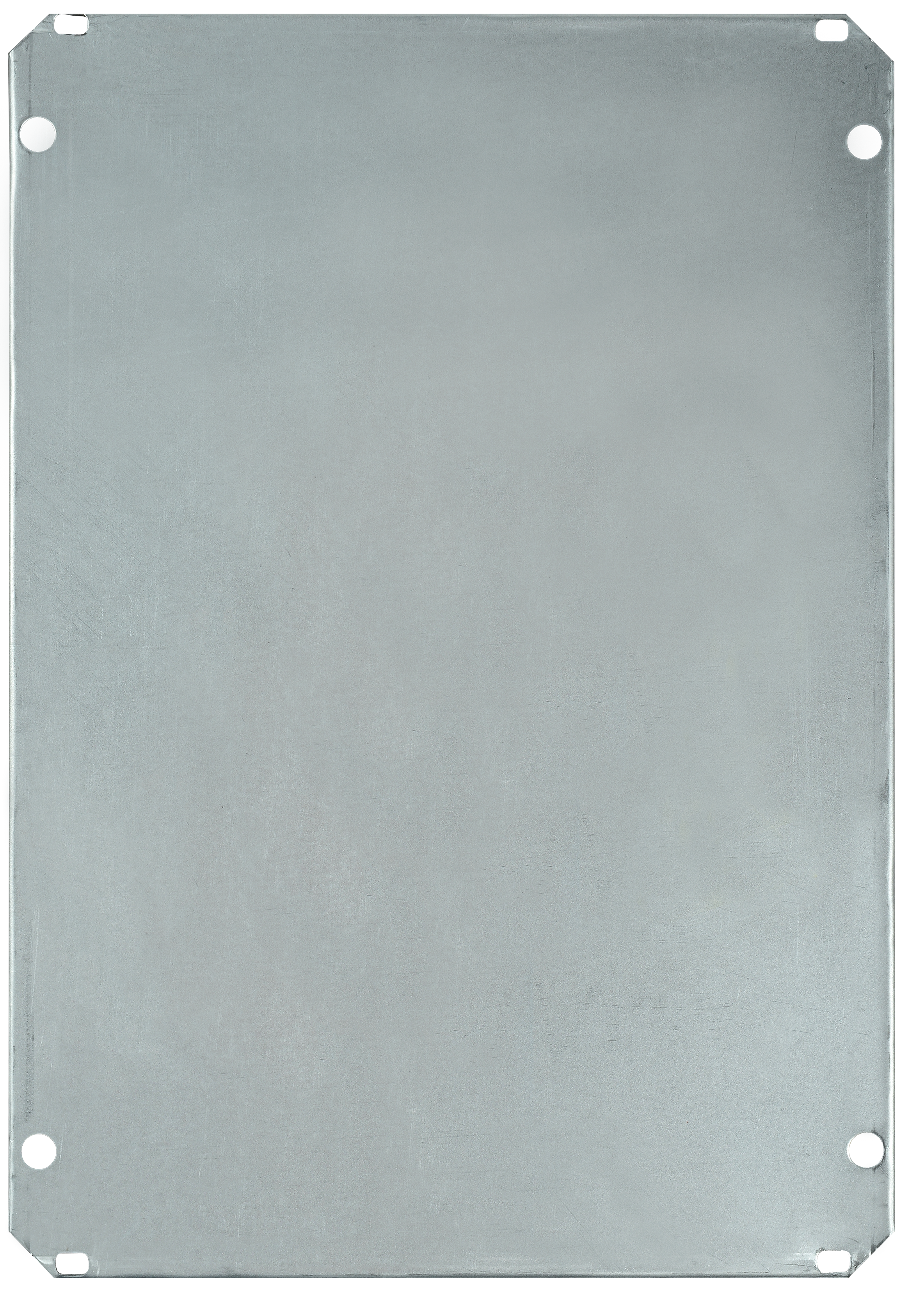 Оцинкованная монтажная панель толщиной 1 мм  установлена в корпус