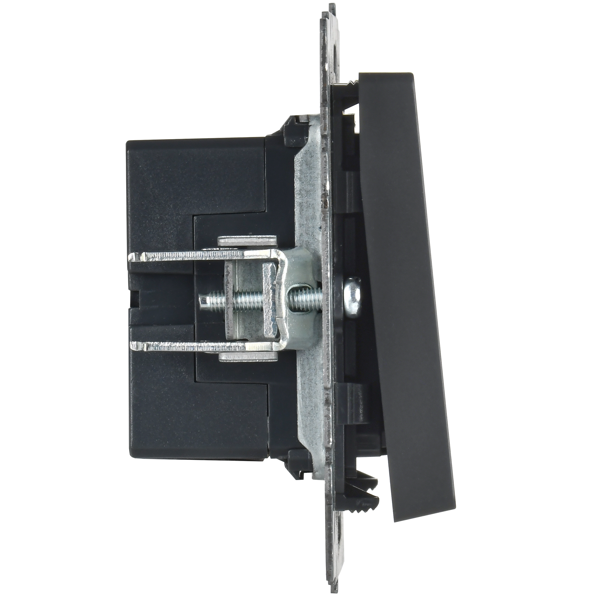 BRITE Кнопка звонка с индикацией для отелей 10А ВС10-1-9-БрГ графит IEK