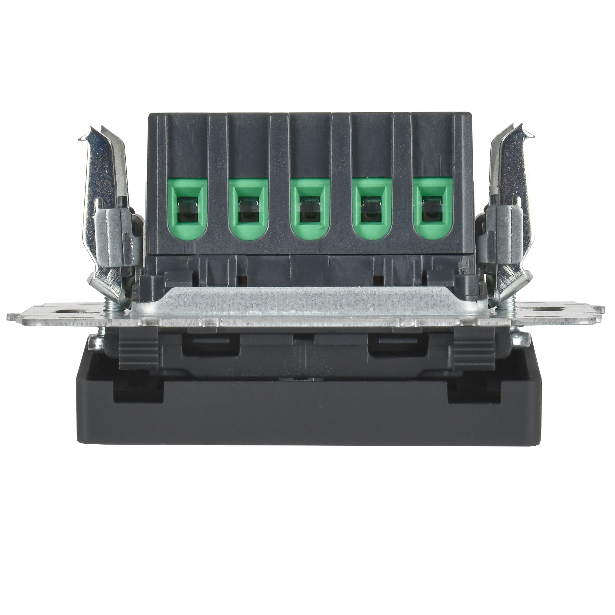 BRITE Кнопка звонка с индикацией для отелей 10А ВС10-1-9-БрГ графит IEK