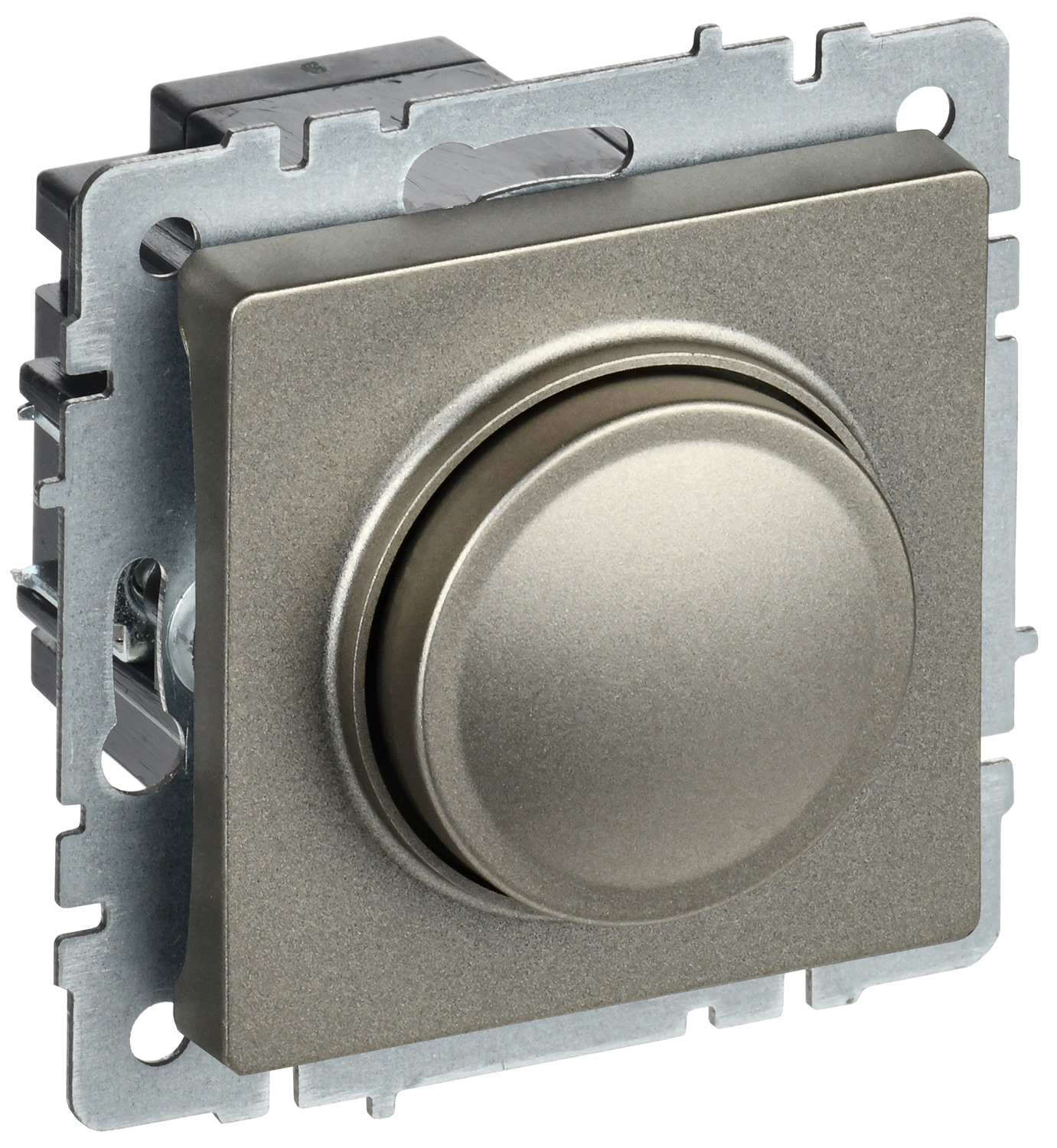 BRITE Светорегулятор поворотно-нажимной 600Вт СС10-1-0-БрШ шампань IEK