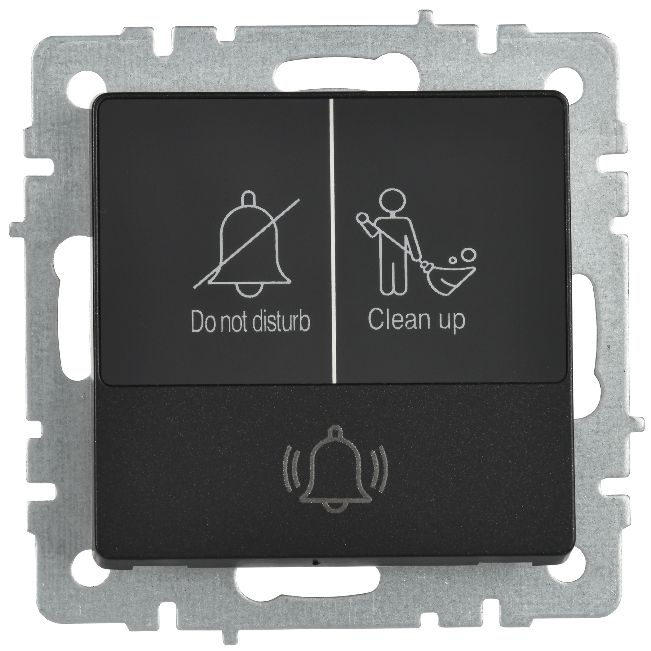 BRITE Кнопка звонка с индикацией для отелей 10А ВС10-1-9-БрЧ черный IEK