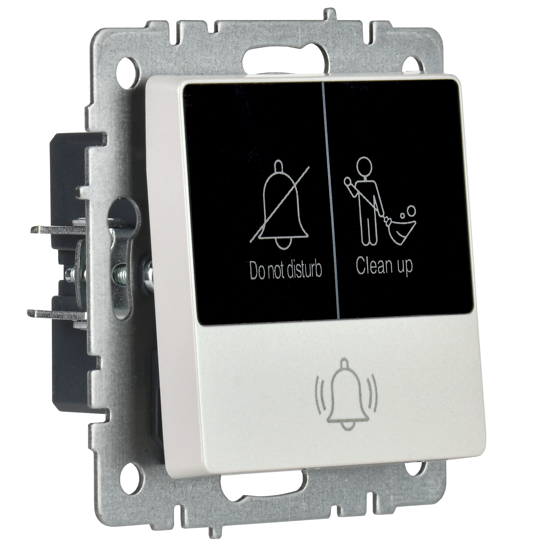 BRITE Кнопка звонка с индикацией для отелей 10А ВС10-1-9-БрЖ жемчуг IEK