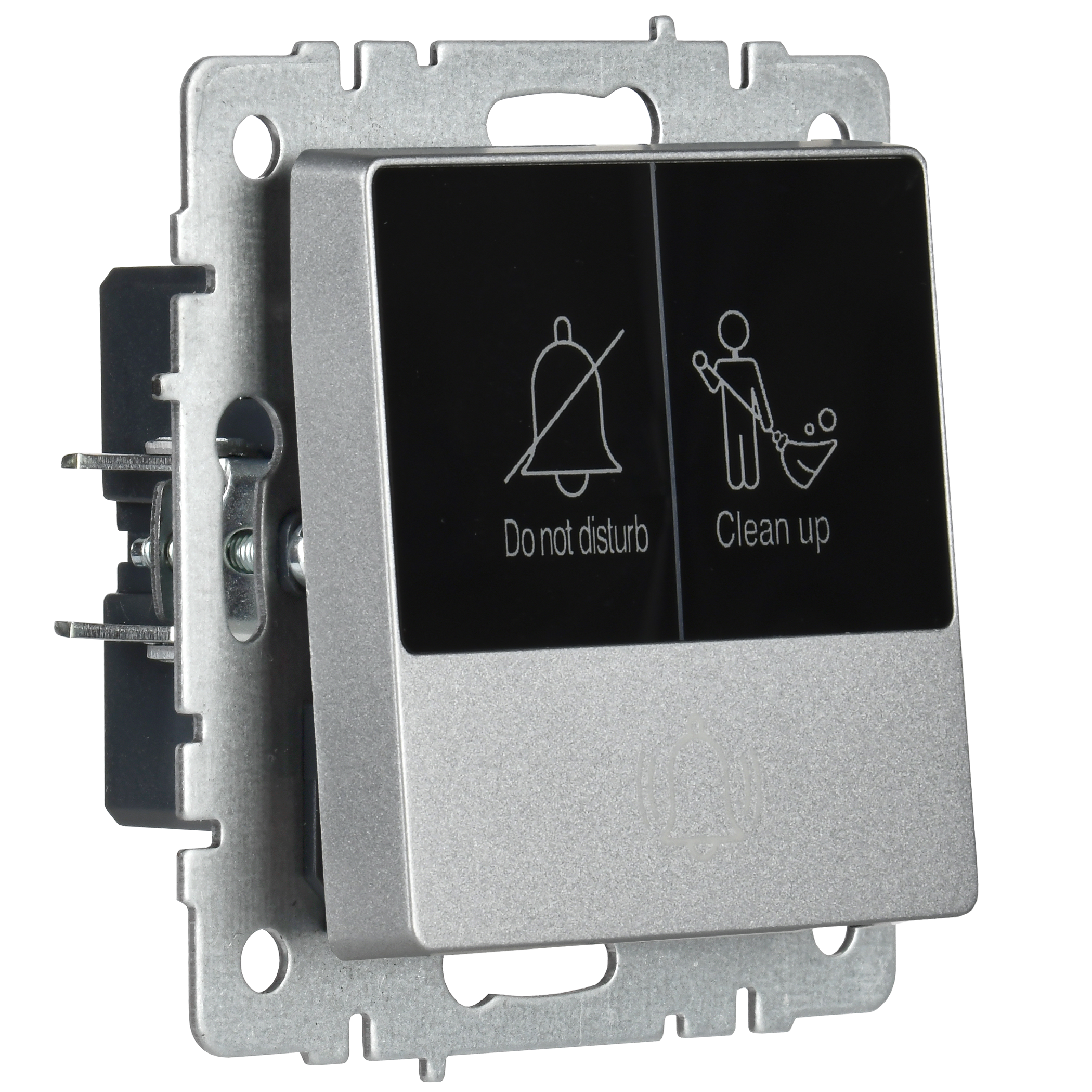 BRITE Кнопка звонка с индикацией для отелей 10А ВС10-1-9-БрА алюминий IEK