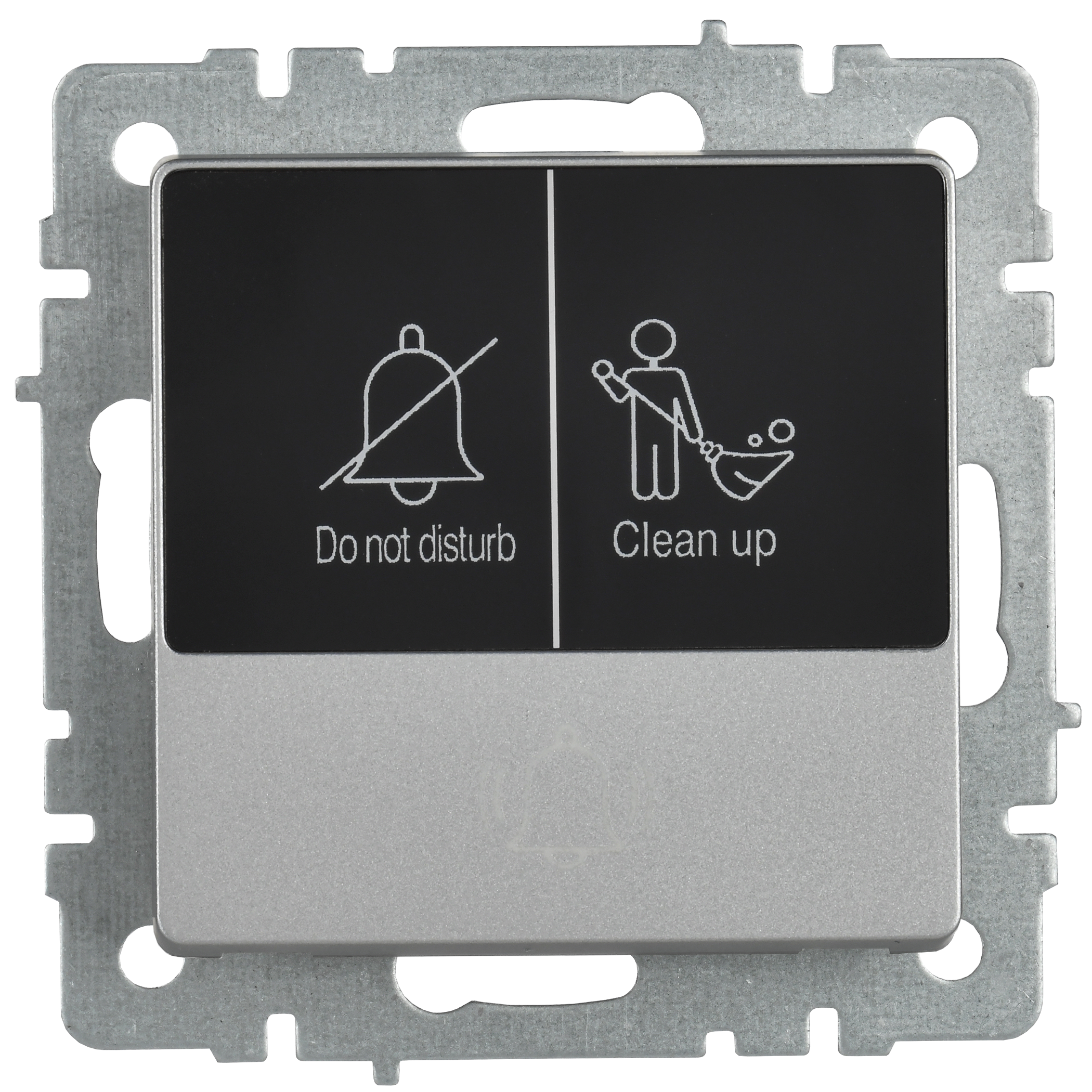 BRITE Кнопка звонка с индикацией для отелей 10А ВС10-1-9-БрА алюминий IEK