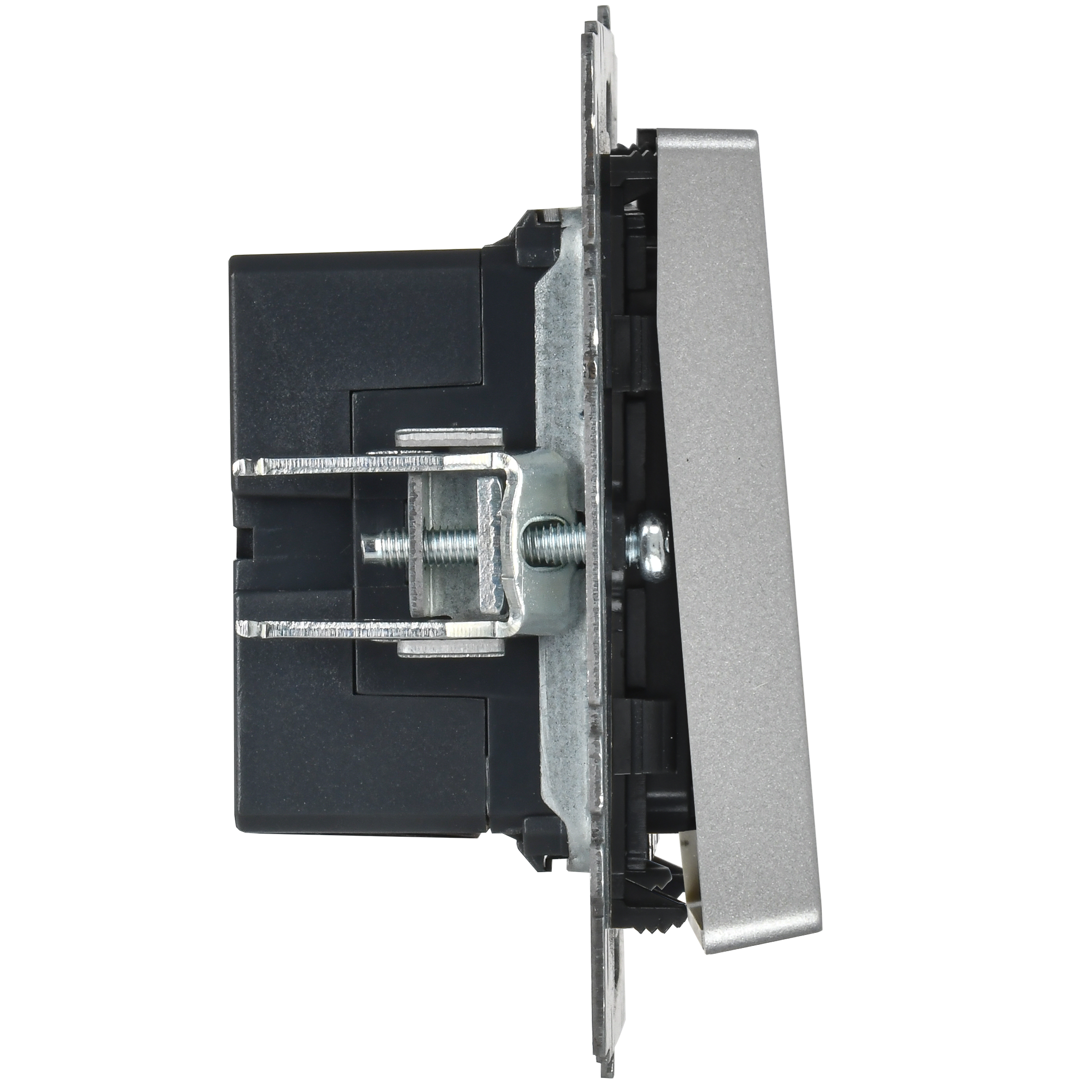 BRITE Кнопка звонка с индикацией для отелей 10А ВС10-1-9-БрА алюминий IEK