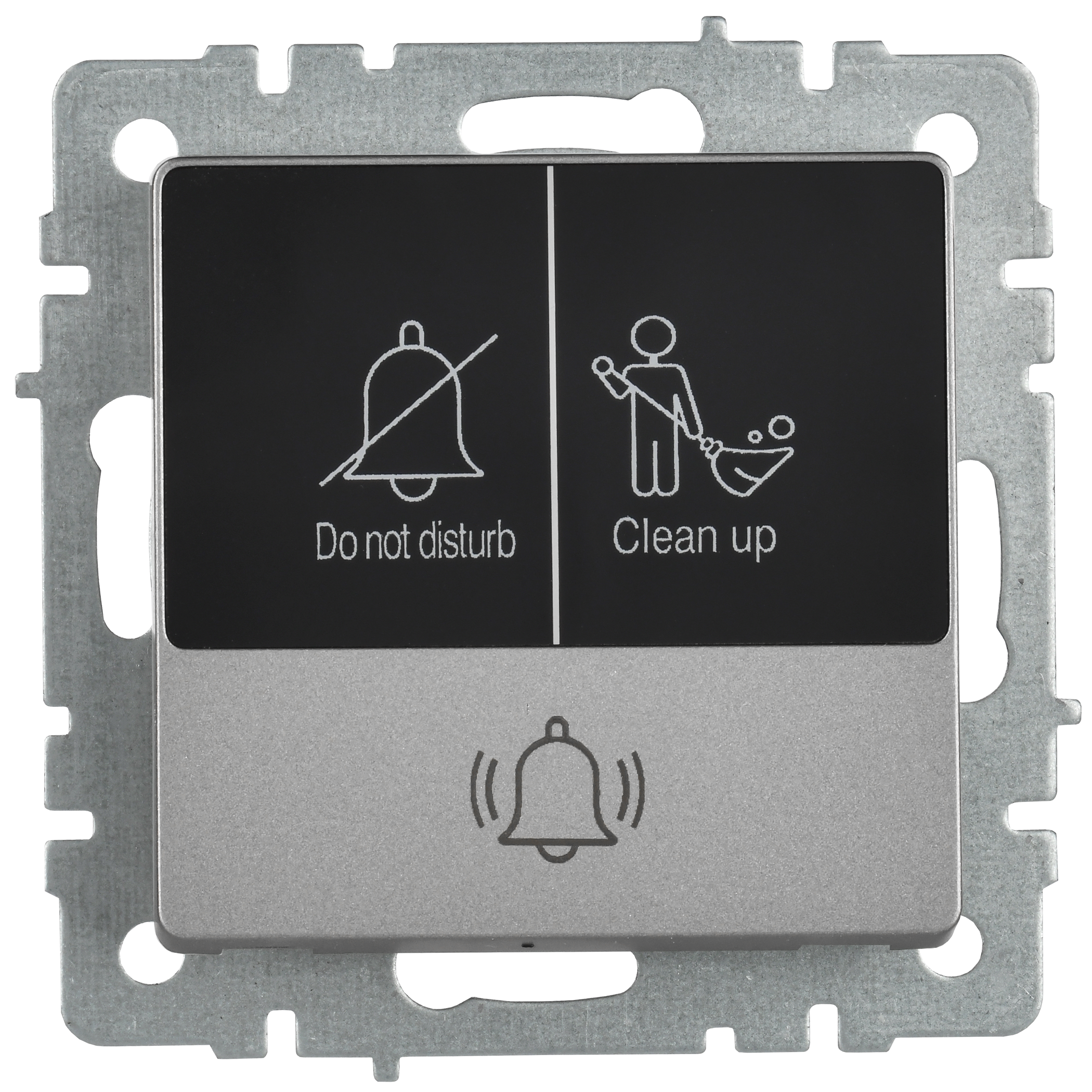 BRITE Кнопка звонка с индикацией для отелей 10А ВС10-1-9-БрС сталь IEK